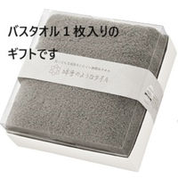 日繊商工 バスタオル綿雪キューブギフト/ブラウン(ほんの気持ちですシール付き) 466010BR(kimoti)10 1箱(10個入)（直送品）