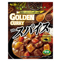 エスビー食品 ゴールデンカレー レトルト ザ・スパイス 中辛 200g 1セット（1個×2）レンジ対応