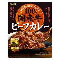 エスビー食品 国産牛100％ビーフカレー 中辛 170g 1セット（1個×3）レトルト レンジ対応