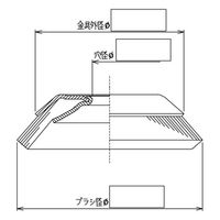 高島産業 ワイヤーベベルブラシ 空気工具用 BH-1256-3 1セット(3個)（直送品）