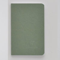 クレールフォンテーヌ アージュバッグ ホチキス留めノート9X14 横罫 モスグリーン 1 cf734163 1冊