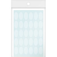 ササガワ ギフトシール 楕円 透明 小 22-991 1冊(120片)