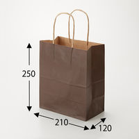 シモジマ 25チャームバッグ 21-12 未晒 焦茶C 003266303 1袋(50枚)