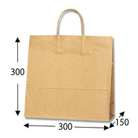 シモジマ 25チャームバッグ W 未晒無地 003270800 1袋(50枚)