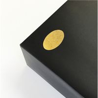 シモジマ ギフトシール オーバル 無地 金 007161619 1束(48片)