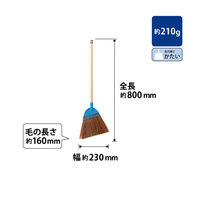 山崎産業 SW庭箒ネオ(化繊ほうき) 短柄 BR838-00SU-MB 1本