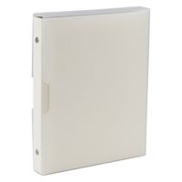 ナカバヤシ バインダー黒台紙アルバムL判40枚ホワイト A-COPLY-401-W 1冊