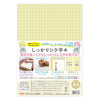 共栄プラスチック 下敷 しっかりシタ字キ A4 方眼/無地リバーシブル きなこもち SHS-A4-03 1枚