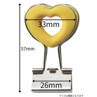 ベロス ハートクリップ イエロー DCH-2YE 1個