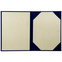 美濃商会 証書ファイル A5 布 紺 9312-01 1冊