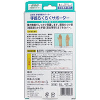 ミノウラ 手首保護サポーター 手首らくらくサポーター Sサイズ 左右兼用 1枚（直送品）