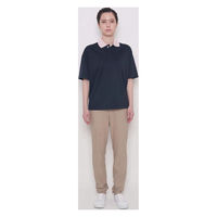 ボンマックス ユニセックスポロシャツ ネイビー×ピンク S BKB4502 1枚（直送品）