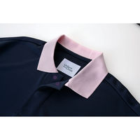 ボンマックス ユニセックスポロシャツ ネイビー×ベージュ LL BKB4502 1枚（直送品）