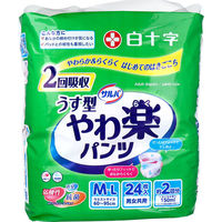 白十字 サルバ やわ楽パンツ M-Lサイズ 24枚入 4987603358423 1個(24枚入)（直送品）