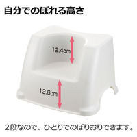 リッチェル トイレサポートステップホワイト 4945680202589 1個（直送品）