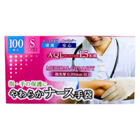 金石衛材 ナース手袋 ビニール素材 ノンパウダー Sサイズ 100枚入 4956525111126 1箱(100枚入)（直送品）