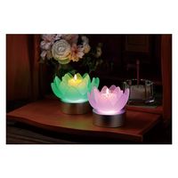 ペガサス・キャンドル ロータスグレイス フロスト キャンドル ローソク ろうそく LEDコースター キャンドルグラス #8314800 1箱（直送品）