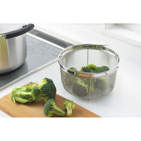 ヨシカワ ステンレス茹であげザル 19cm 1686191 1個