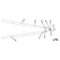 アルスコーポレーション LPB-30Mパイプ・グリップセットM 999LPB06 1本（直送品）