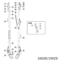アルスコーポレーション 160ZE グリップ一式 999ZE13 1組（直送品）