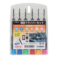 新亀製作所 精密ドライバーセット No.179-S 1セット（直送品）