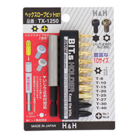 三共コーポレーション ヘックスローブビットSET TX-1250 1パック（直送品）