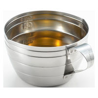 ヨシカワ 料理のいろは ステンレス計量カップ200ml YJ2771 1個（直送品）