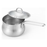 ヨシカワ ステンレス両口ミルクパン12cm(フタ付) YJ3674 1個（直送品）