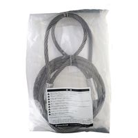 東京製綱 柔ワイヤー 両アイ テーパートヨロック加工 φ16×4m 552114 1袋（直送品）