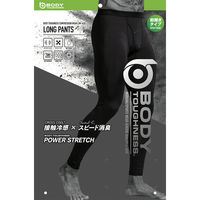 おたふく手袋 BT冷感・消臭パワーストレッチ 前開きロングパンツ ブラック 5L JW-633 1枚（直送品）