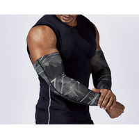 おたふく手袋 BT冷感パワーストレッチ アームバー カモフラ×ブラック LL JW-618 1本（直送品）