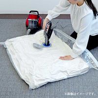 東和産業 圧縮袋 大きめふとん用 L スティック掃除機対応 80736 1枚 シングル ダブル 高速  スティック掃除機対応 バルブ付 掛け布団 毛布