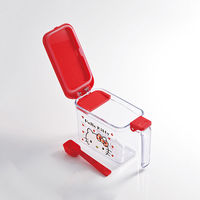 スケーター KHP1 ワンプッシュで開く調味料ポット 【KT Red Heart】 620393-KHP1 1個