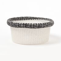 ニットメッシュバスケット（丸） ブラック LAKOLE/ラコレ