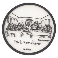 （世界の名作）PVCコースター2点セット ラストサパー LAKOLE/ラコレ