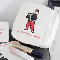 （世界の名作）スクエアポーチ 笛を吹く少年 LAKOLE/ラコレ