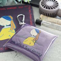 （世界の名作）ポーチ付きエコバッグ 真珠の耳飾り LAKOLE/ラコレ