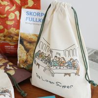 （世界の名作）巾着ポーチ（L） ラストサパー LAKOLE/ラコレ