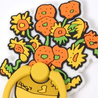 （世界の名作）ラバースマホリング ひまわり LAKOLE/ラコレ