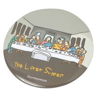 （世界の名作）缶バッジ ラストサパー 1セット（1個×2） LAKOLE/ラコレ