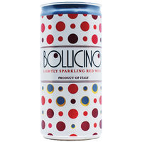 イタリア ドネリ ボッリチーノ フリッツァンテ スパークリングワイン　赤 辛口　200ml 缶 1セット（1本×24）　モンテ物産