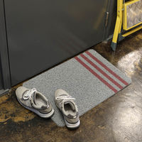 ピーブイシーマット 600×900 グレー/レッド H19-0079L/GRD DULTON/ダルトン