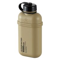 モバイルバッテリー 10000mAh 大容量 防水 防塵 IP67 サンドベージュ DE-NEST-10000BE エレコム 1個（直送品）