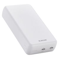 モバイルバッテリー 大容量 20000mAh USB-C×2 最大 20W 白 DE-C52-20000WH エレコム 1個