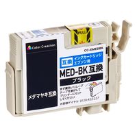 カラークリエーション エプソン（EPSON）用 互換インク CC-EMEDBK ブラック メダマヤキ 1個（直送品）