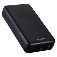 モバイルバッテリー 大容量 20000mAh USB-C×2 最大 20W 黒 DE-C52-20000BK エレコム 1個（直送品）