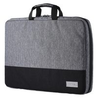 パソコンケース 15.6インチ ハンドル付 衝撃吸収 軽量 ダブルファスナー 撥水加工 グレー BM-F06XGY エレコム 1個（直送品）