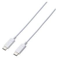 タイプCケーブル 2本セット （USB-C to C） 2m PD 60W 白 MPA-CCECTW20WH エレコム 1個