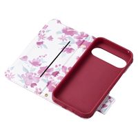 P242 ケース レザー 手帳型 マグネット 衝撃吸収 花柄 ディープピンク PM-P242PLFUJPND エレコム 1個（直送品）