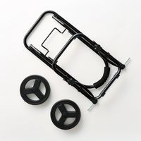 レップショッピングカート トートカート 保冷保温 22L ブラック 1個 キャリーカート1WAY  買い物 荷物運び COCORO